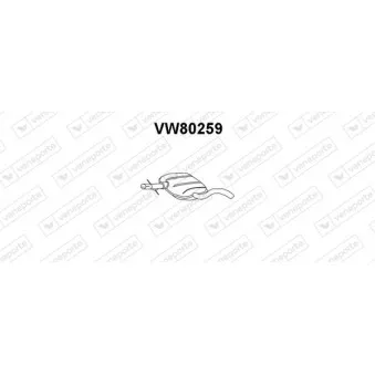 Silencieux central VENEPORTE VW80259