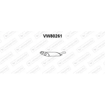 Silencieux arrière VENEPORTE VW80261