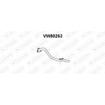 Tuyau d'échappement VENEPORTE VW80263