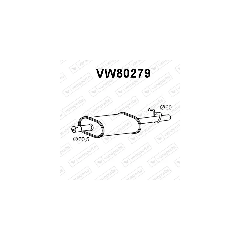Silencieux avant VENEPORTE VW80279