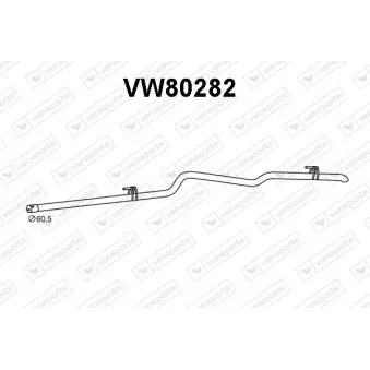 Tuyau d'échappement VENEPORTE VW80282