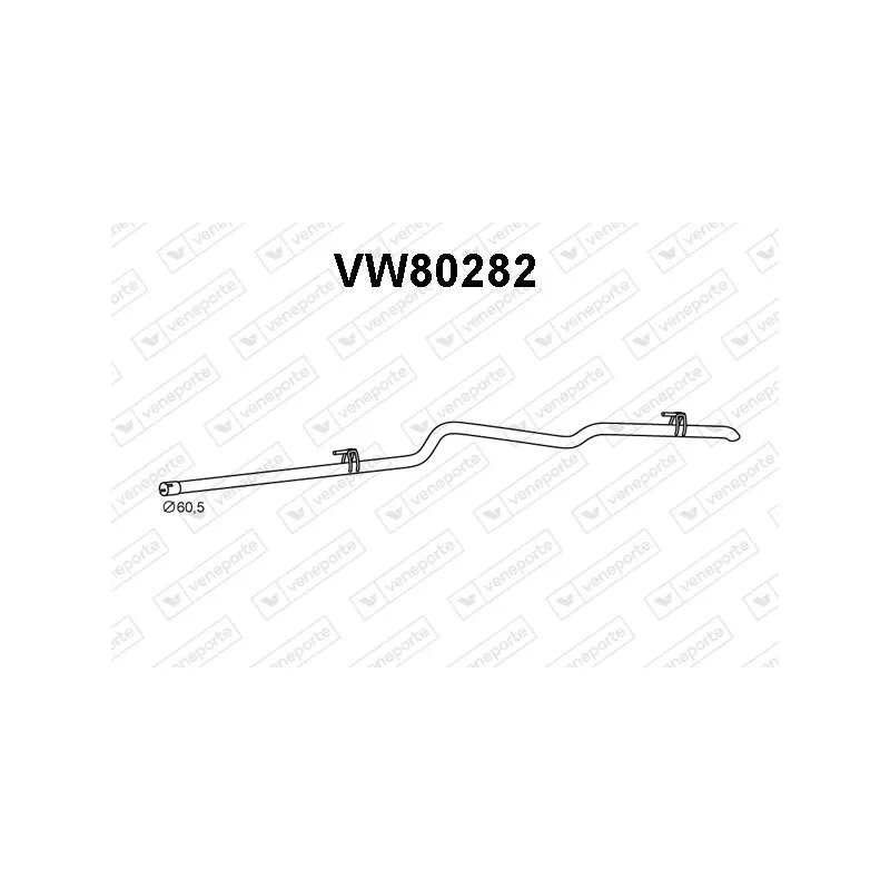 Tuyau d'échappement VENEPORTE VW80282