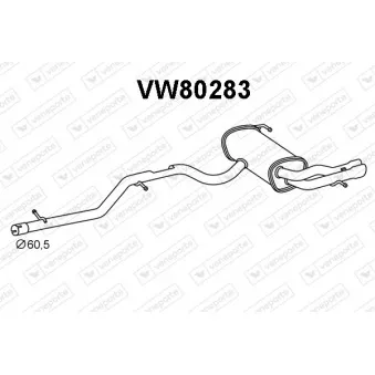 Silencieux arrière VENEPORTE VW80283