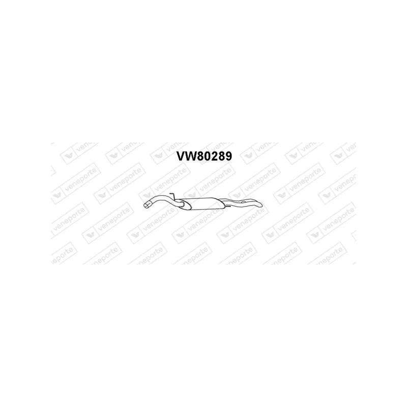 Silencieux arrière VENEPORTE VW80289