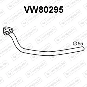 Tuyau d'échappement VENEPORTE VW80295