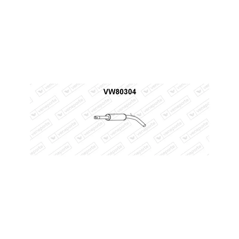 Silencieux avant VENEPORTE VW80304