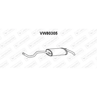 Silencieux arrière VENEPORTE VW80305