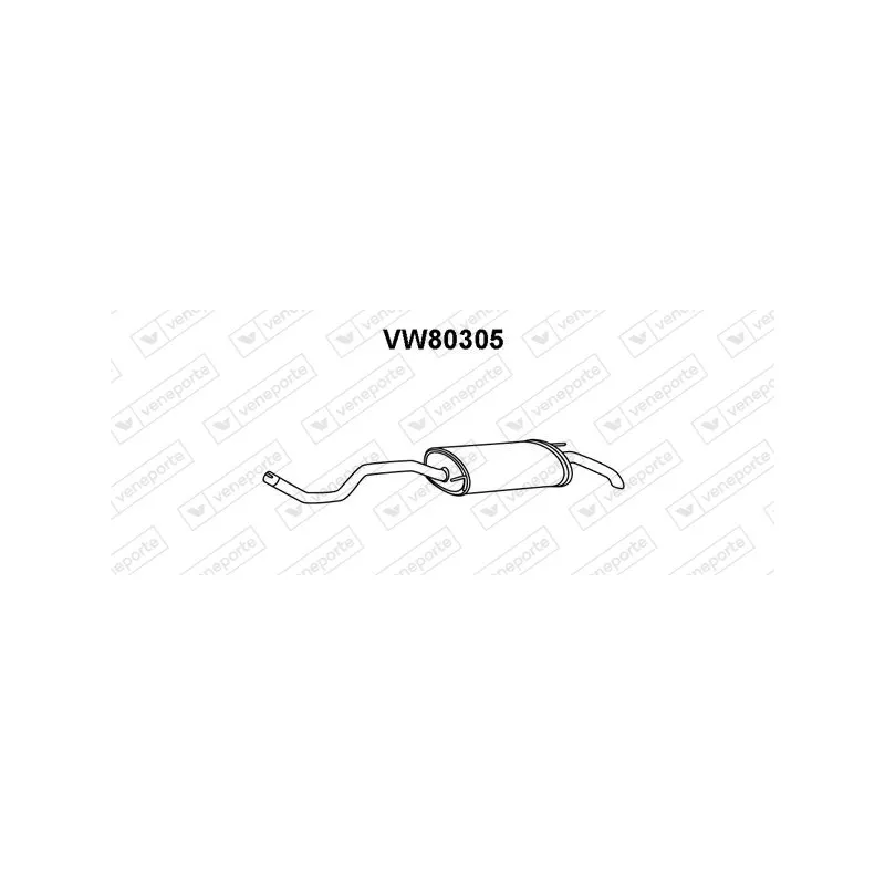 Silencieux arrière VENEPORTE VW80305