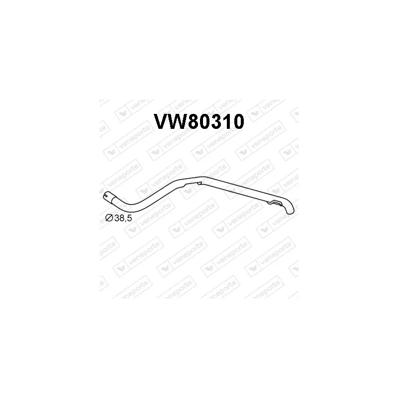 Tuyau d'échappement VENEPORTE VW80310