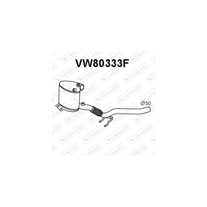 Filtre à particules / à suie, échappement VENEPORTE VW80333F