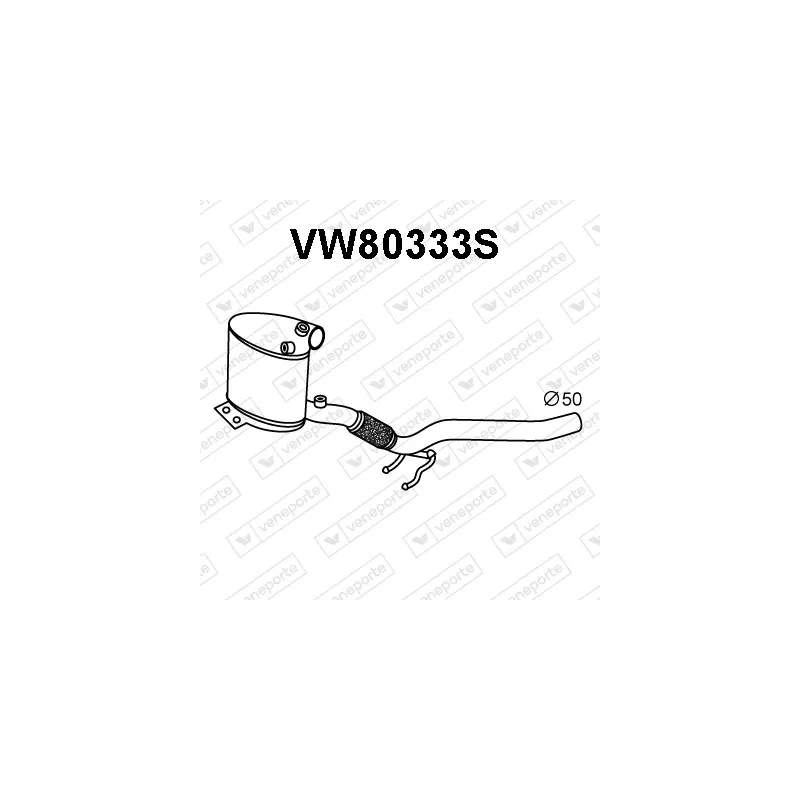 Filtre à particules / à suie, échappement VENEPORTE VW80333S