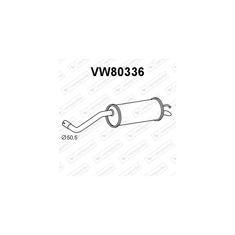 Silencieux arrière VENEPORTE VW80336
