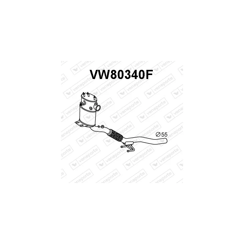 Filtre à particules / à suie, échappement VENEPORTE VW80340F