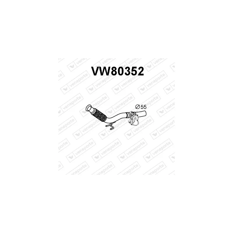 Tuyau d'échappement VENEPORTE VW80352