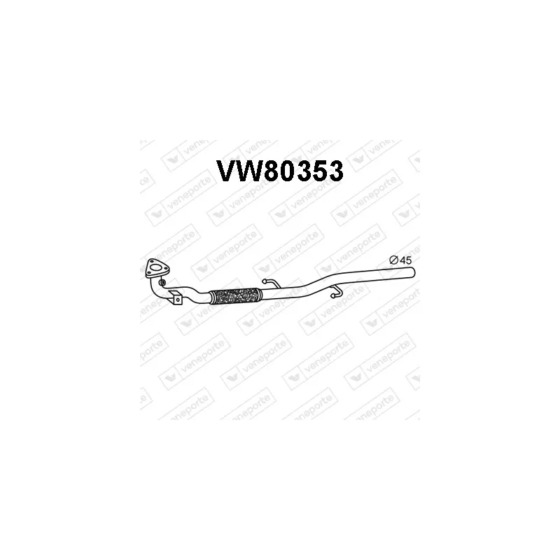 Tuyau d'échappement VENEPORTE VW80353