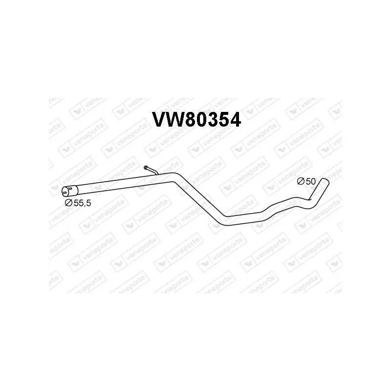Tuyau d'échappement VENEPORTE VW80354