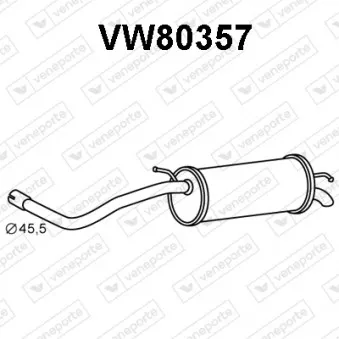 Silencieux arrière VENEPORTE VW80357