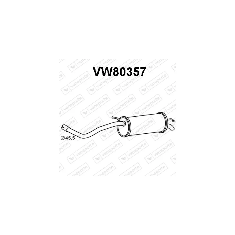 Silencieux arrière VENEPORTE VW80357