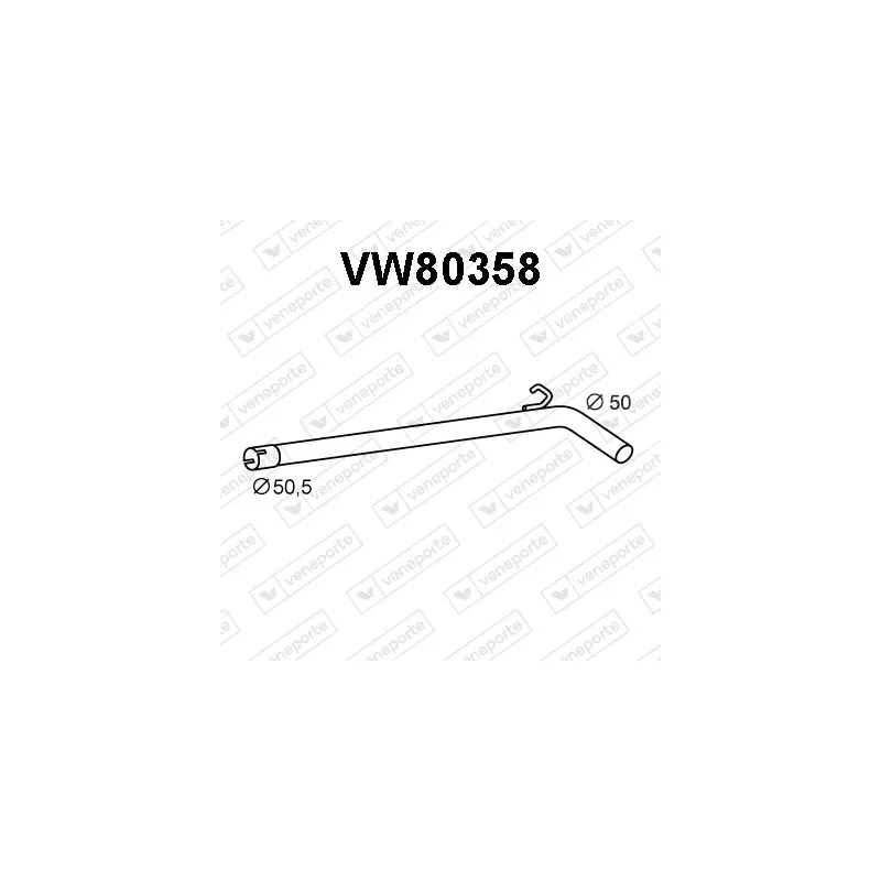 Tuyau d'échappement VENEPORTE VW80358