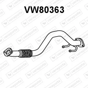 Tuyau d'échappement VENEPORTE VW80363