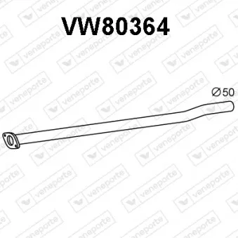 Tuyau d'échappement VENEPORTE VW80364