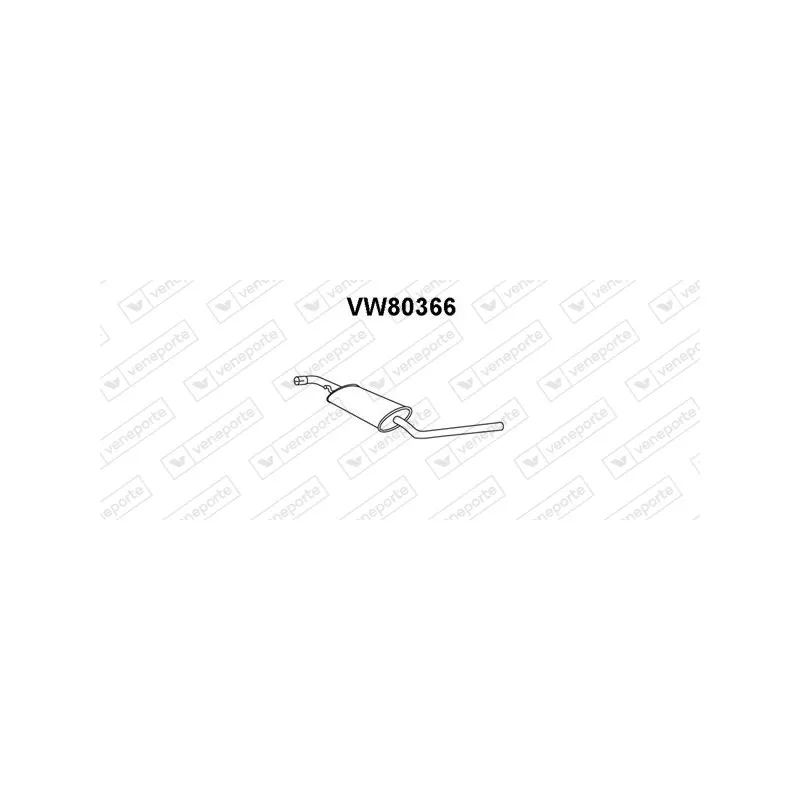 Silencieux avant VENEPORTE VW80366