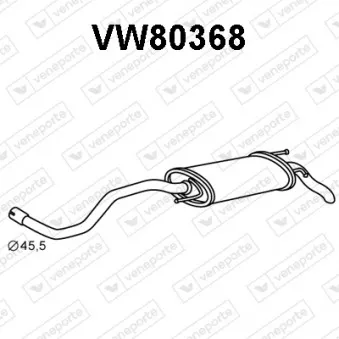 Silencieux arrière VENEPORTE VW80368