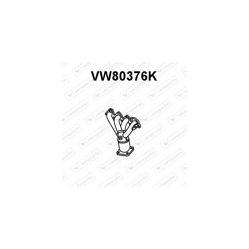 Catalyseur en coude VENEPORTE VW80376K