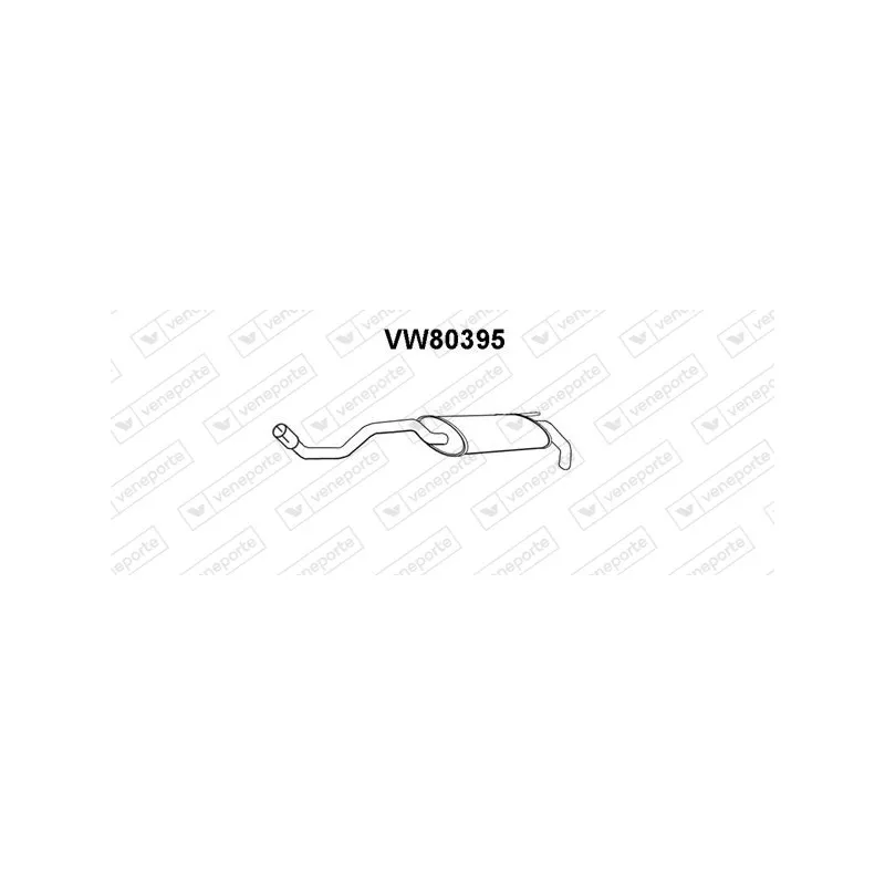 Silencieux arrière VENEPORTE VW80395