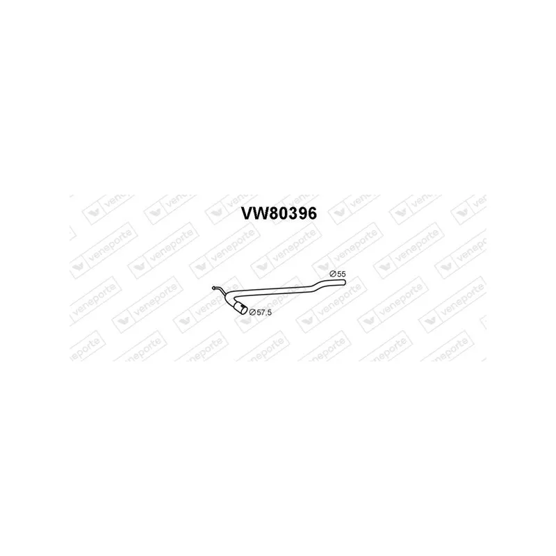 Tube de réparation, catalyseur VENEPORTE VW80396