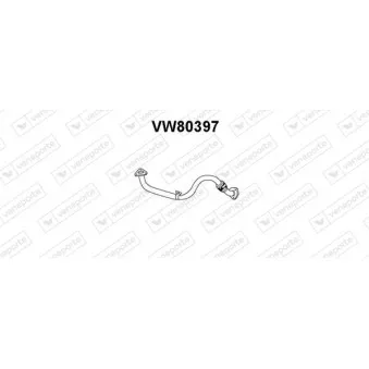 Tuyau d'échappement VENEPORTE VW80397