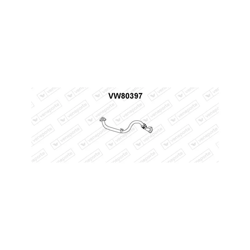 Tuyau d'échappement VENEPORTE VW80397