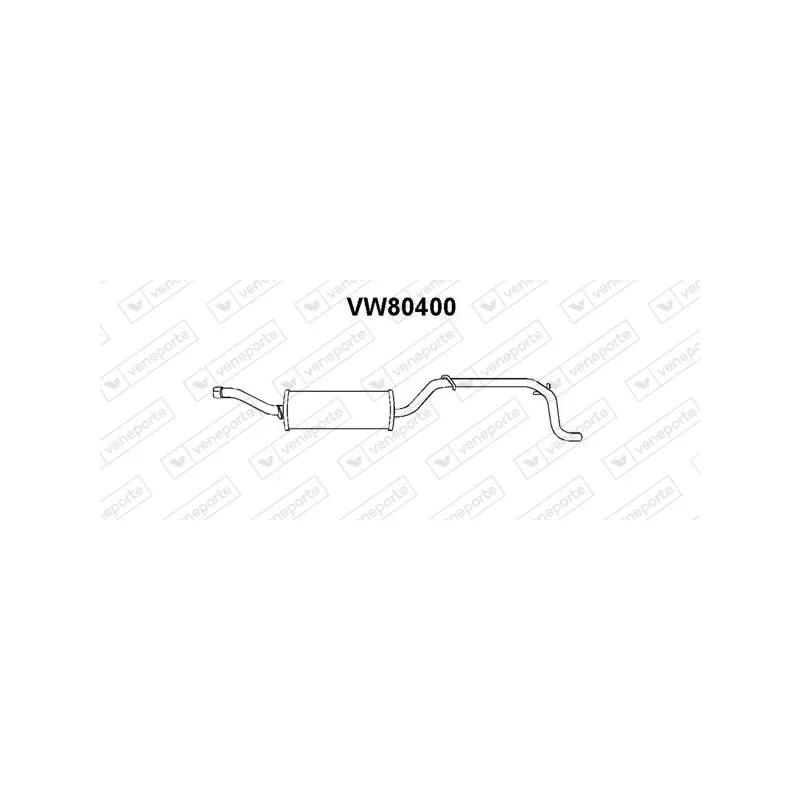 Silencieux arrière VENEPORTE VW80400