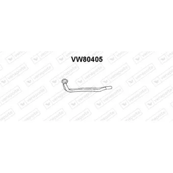 Tuyau d'échappement VENEPORTE VW80405