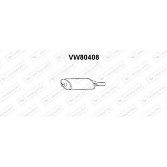 Silencieux arrière VENEPORTE VW80408