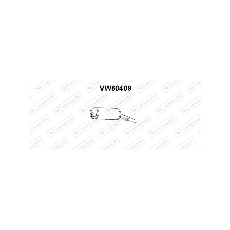 Silencieux arrière VENEPORTE VW80409