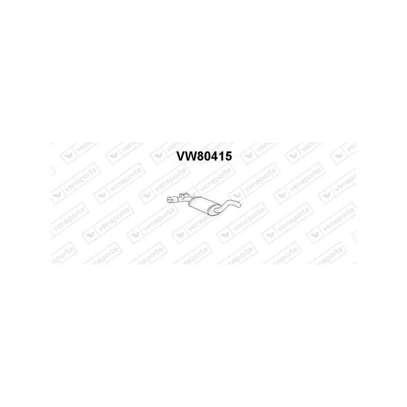 Silencieux avant VENEPORTE VW80415