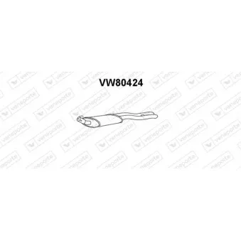 Silencieux arrière VENEPORTE VW80424