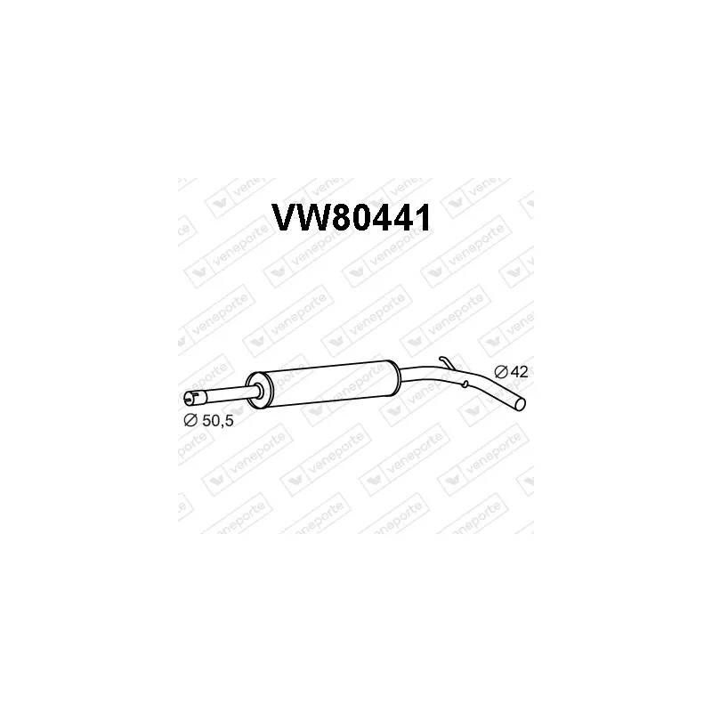 Silencieux avant VENEPORTE VW80441