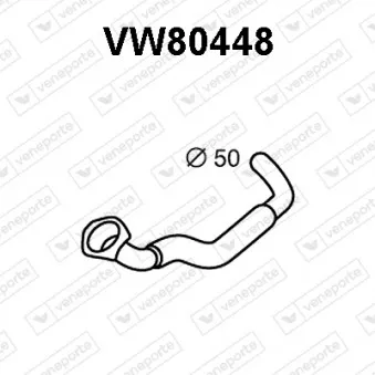 Tuyau d'échappement VENEPORTE VW80448