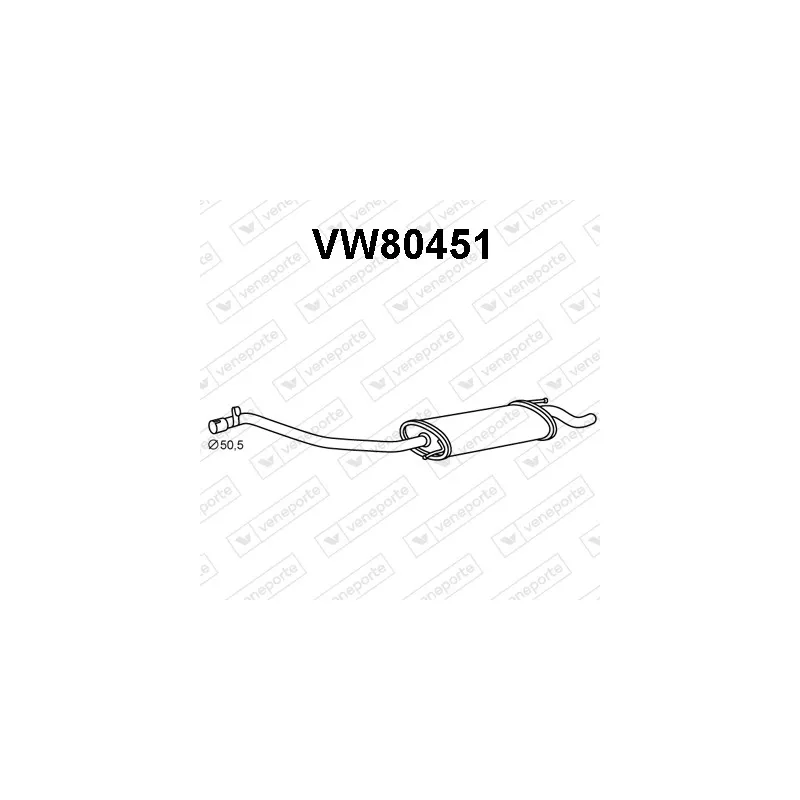Silencieux arrière VENEPORTE VW80451