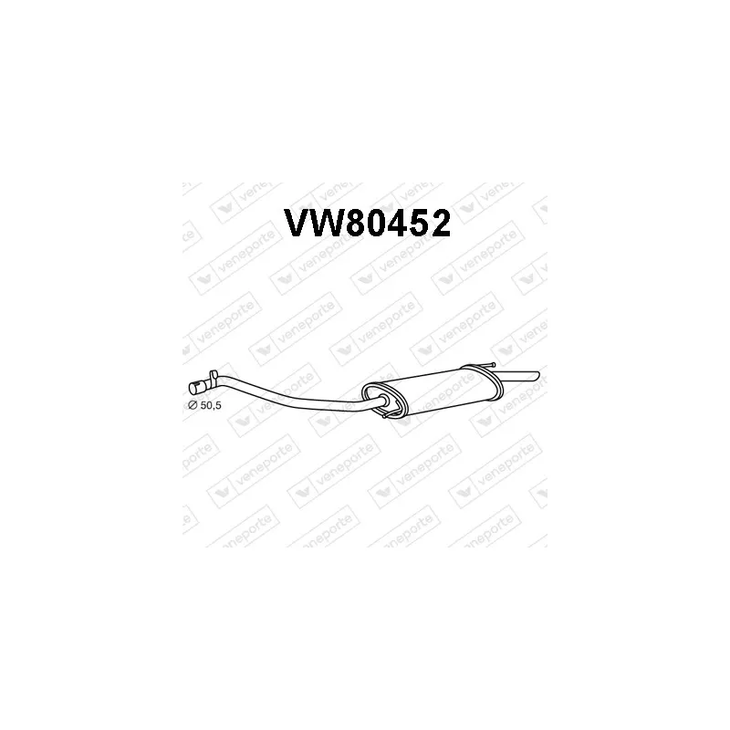 Silencieux arrière VENEPORTE VW80452