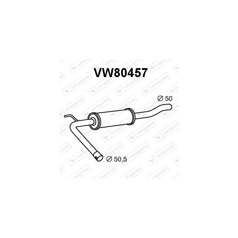 Silencieux avant VENEPORTE VW80457
