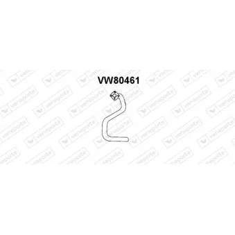 Tuyau d'échappement VENEPORTE VW80461