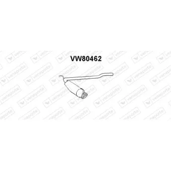 Silencieux avant VENEPORTE VW80462