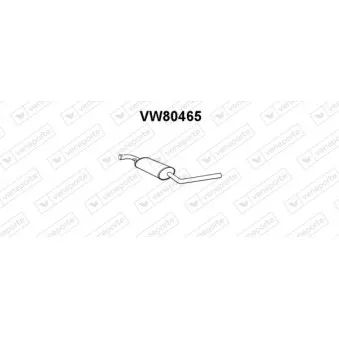 Silencieux avant VENEPORTE VW80465