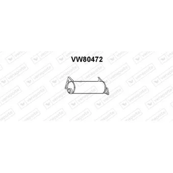 Silencieux arrière VENEPORTE VW80472