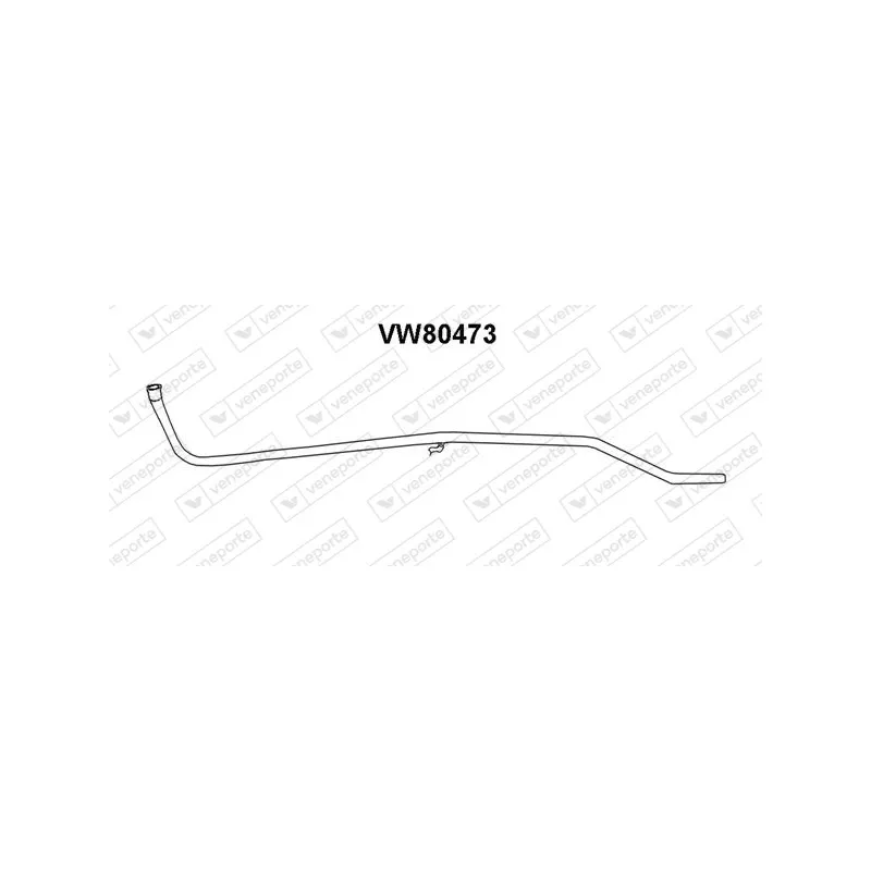 Tuyau d'échappement VENEPORTE VW80473