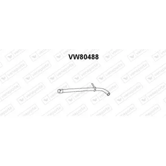 Tuyau d'échappement VENEPORTE VW80488