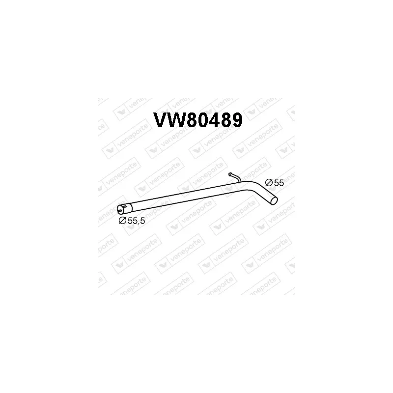 Tuyau d'échappement VENEPORTE VW80489